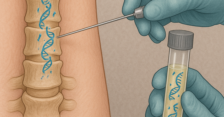 DKFZ:Anhand zellfreier DNA aus dem Hirnwasser können Hirntumoren präzise klassifiziert werden. Quelle: ChatGPT