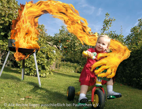 Finger weg vom Spiritus! Grillunfälle sind zu 100% vermeidbar