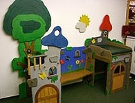 Garderobe für die Kleinen und Wickelplatz