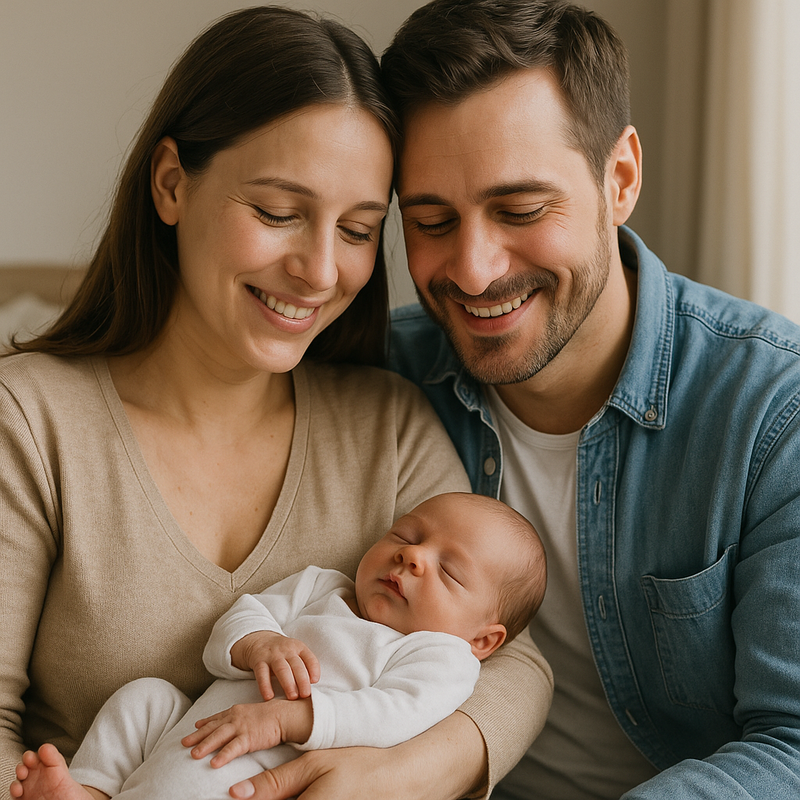 Medien/junge Familie