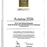 Kinderarztpraxis PD Dr. Steinmetz - Focus Bestenliste 2026